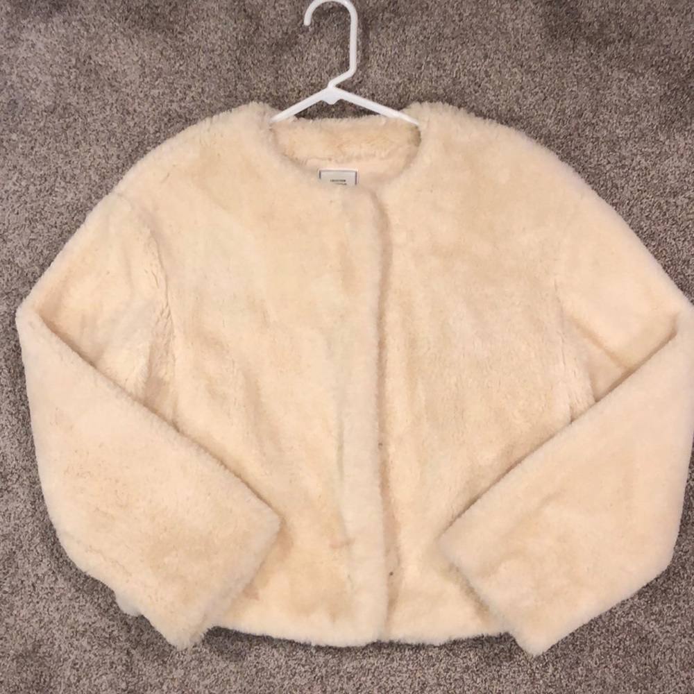 White Fuzzy Jacket
